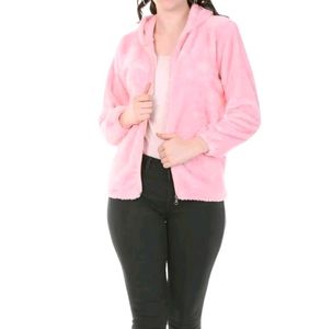 Women Teddy Bear Premium Quality Fur Hoodie Jacket