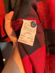 Levi's Red &amp; Black Plaid Shirt