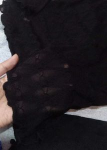 Black Turtleneck Long Sleeve Top