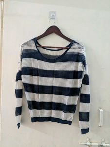 Striped Knit Pullover