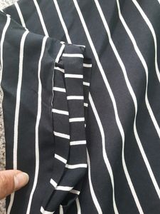 Striped Crop Shirt For Women