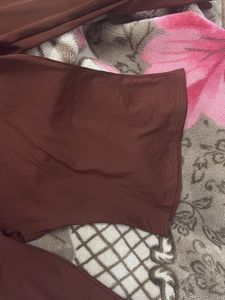 Brown Long Sleeve Top