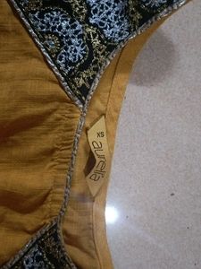 Ethnic Mustard Kurta Dress