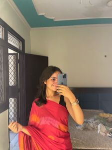 Pink Tie-Dye Saree