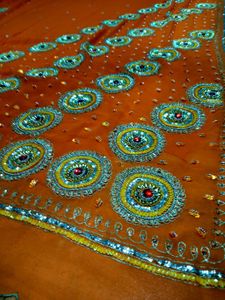 heavy handwork  saree