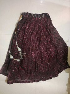 Sparkling Burgundy Lehenga Choli Set