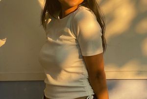 Cute White Cropped Top