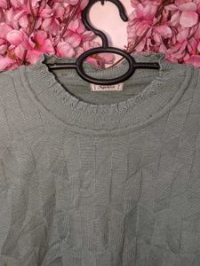Teal Color Woolen Top
