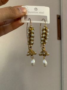 Pearl Jhumka Earrings