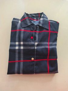 Plaid Button-Down Shirt