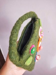 Felted Wool Purse from Himachal