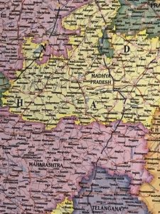 Brand New India Road And Political Map