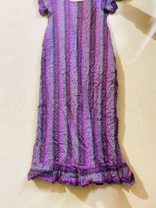 Boho Purple Maxi Dress