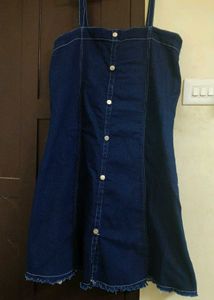 Denim Bodycon Midi Dress