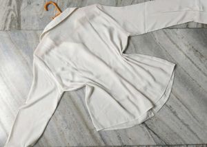 White Button-Down Top