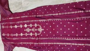 New Maroon &amp; Gold Embellished Kurti