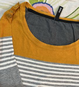 Yellow And Grey Top💛