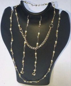 Necklace,Braslate,Eyerring Silver Chain adjustable