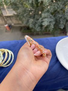 Enamel Floral Bangle single