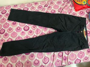 Men's Black Straight Leg Pants