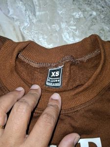 Brown Sweatshirt For Girls