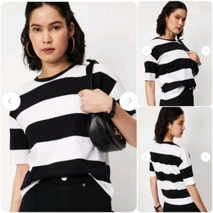 Black & White Stripes Top