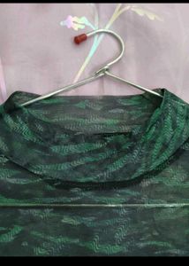 Sheer Zebra Print Top