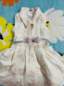 Beautiful Baby Girls Frock With Shining Jacket