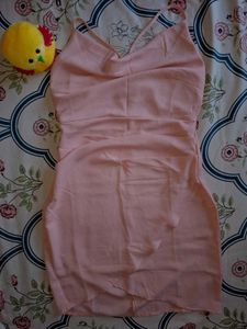 Pink Mini Slip Dress