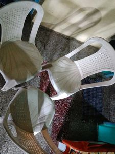 Durable White Plastic Chair