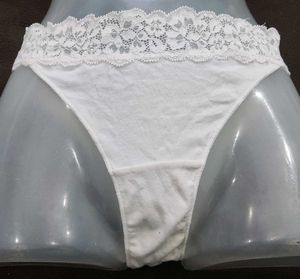 White Lace Trim Brief 🔥