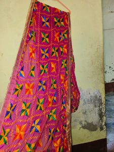 Heavy Full Embroidered Kurti With Latkan