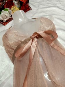 🌺Pink Peach Lace Babydoll Lingerie🌺