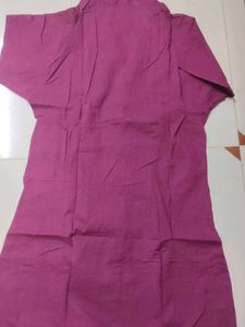 Purple Cotton Long One Piece