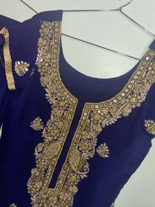 Navy Blue Salwar Kameez Suit