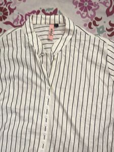 Striped Button-Down Shirt