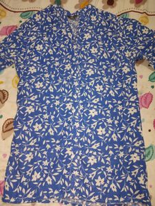 Max Blue And White Floral Shirt