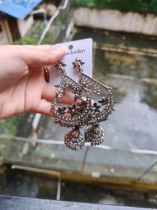 Beautiful Oxidised Jhumkas ( Pack Of 4)