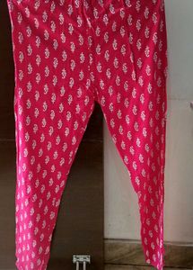 Pink Printed Pajama Set