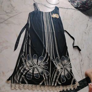 Black &amp; White Striped Dress