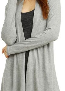 Straight Full Sleeve Grey Shrug
