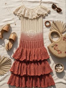 Crochet Ruffle Dress