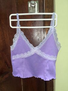 H&amp;M XS lavender top