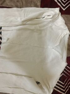 White Button-Down Top