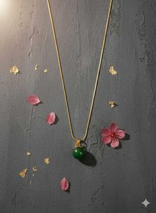 Green Stone Pendant Necklace