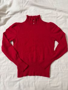 Red Turtleneck Sweater