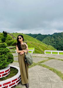 Olive Ruffled Jumpsuit