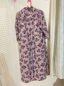 Magenta Collared Kurti