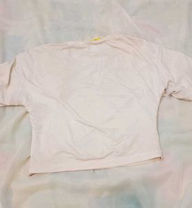 Cropped White T-Shirt
