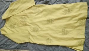 Elegant Yellow Embroidered Kurti